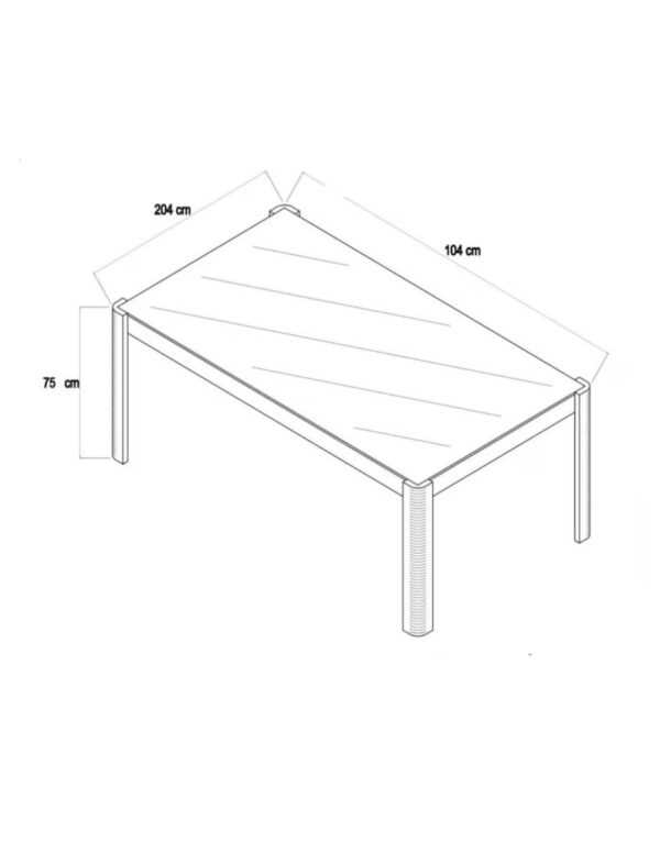 MESA RIVALI MDF, ESTÁNDAR, CAFÉ, DONATIVO - Image 2