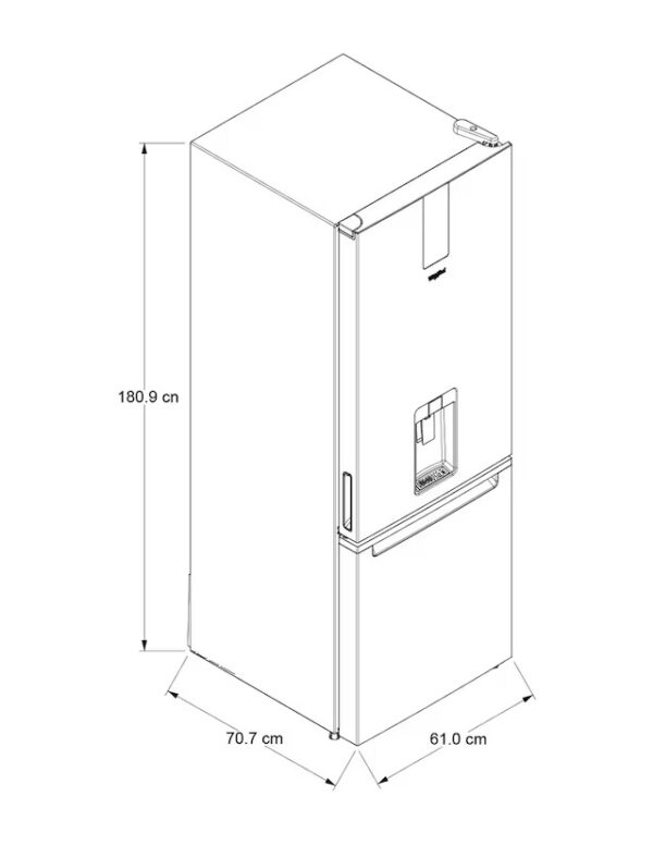 Refrigerador Bottom mount 13 pies tecnología no frost, Donativo - Image 2