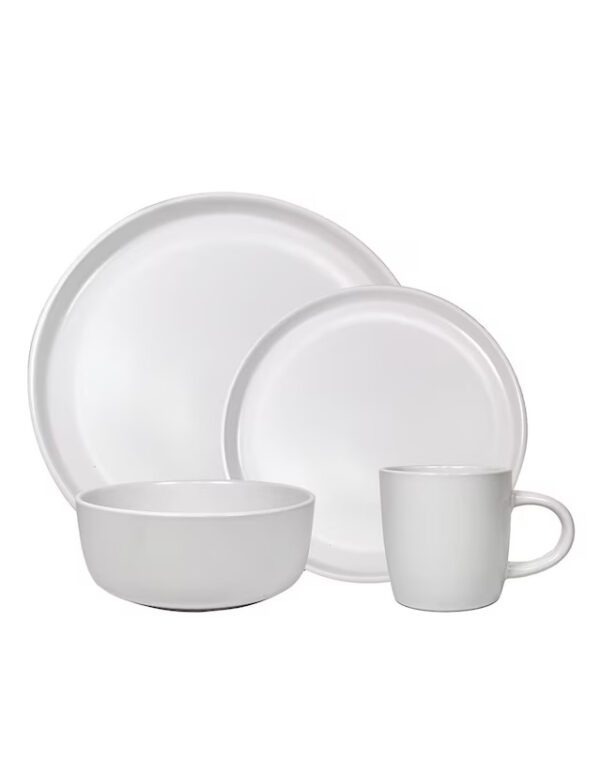 STONEWARE Vajilla Blanco Mate 15 Pzas
