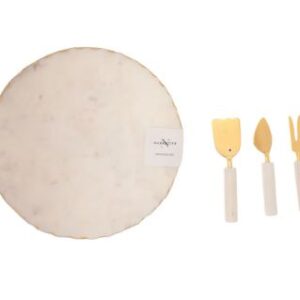 SAINT-TRO Set Blanco Tabla Para Queso